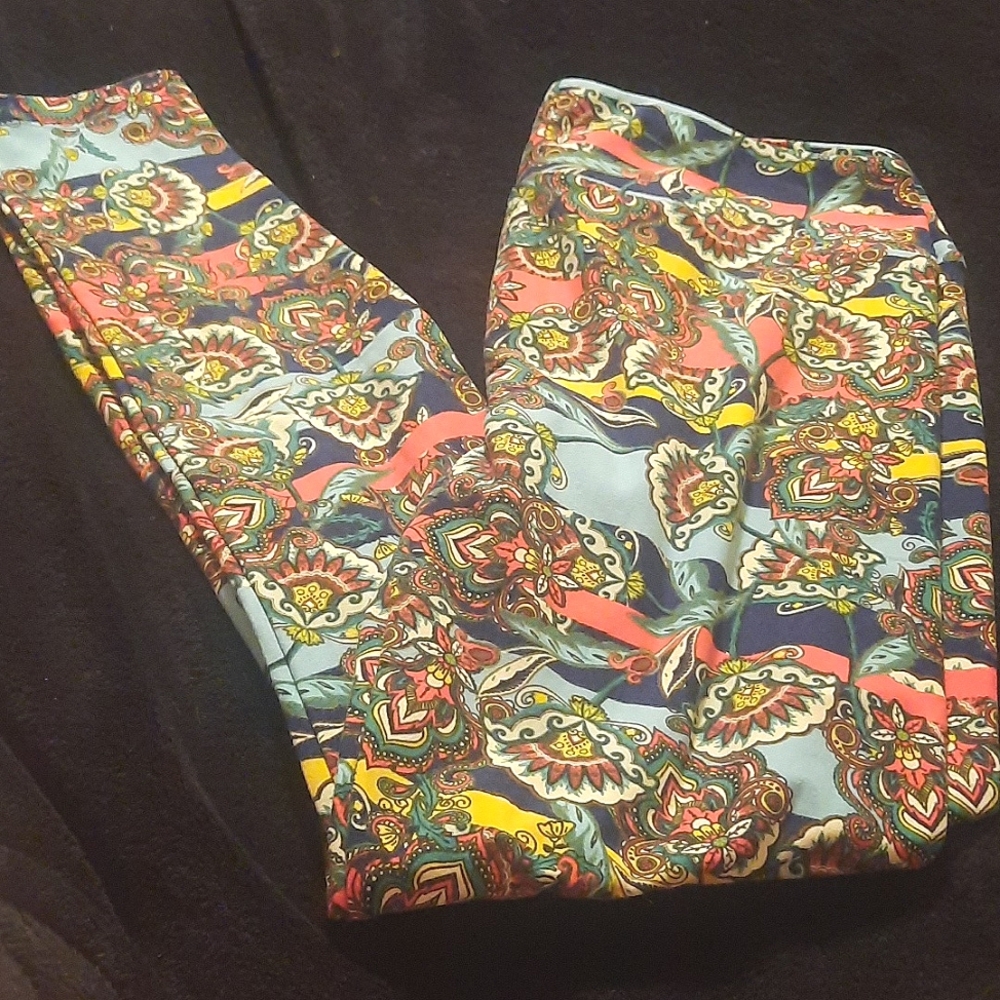 LuLaRoe Multicolor Abstract Leggings